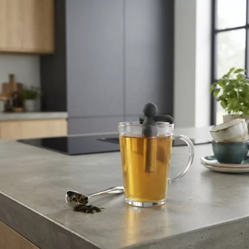 BUDDY TEA fekete vicces teatojás